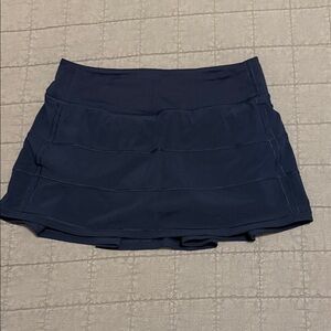Lululemon Pace Rival Mid—Rise Skort - Navy Blue - Size 6